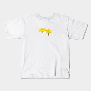 A pair of yellow flowers. No writing Kids T-Shirt